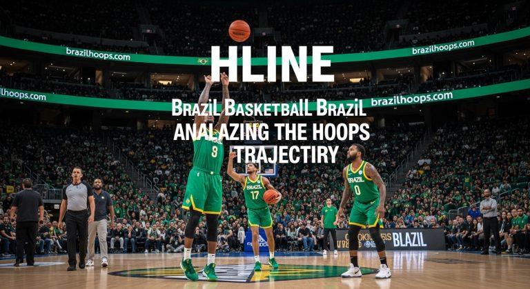 Young Brazilian basketball players training on an outdoor court with urban backdrop and coach.