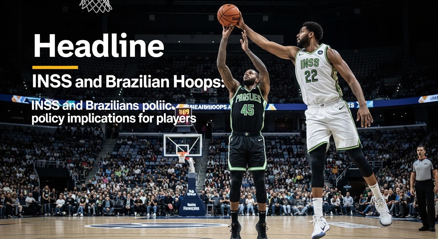 Basketball players in Brazil reviewing financial documents related to INSS and payroll.