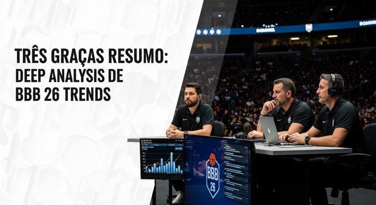 Analyst discussing BBB 26 trends and tres gracas resumo for Brazilian basketball fans